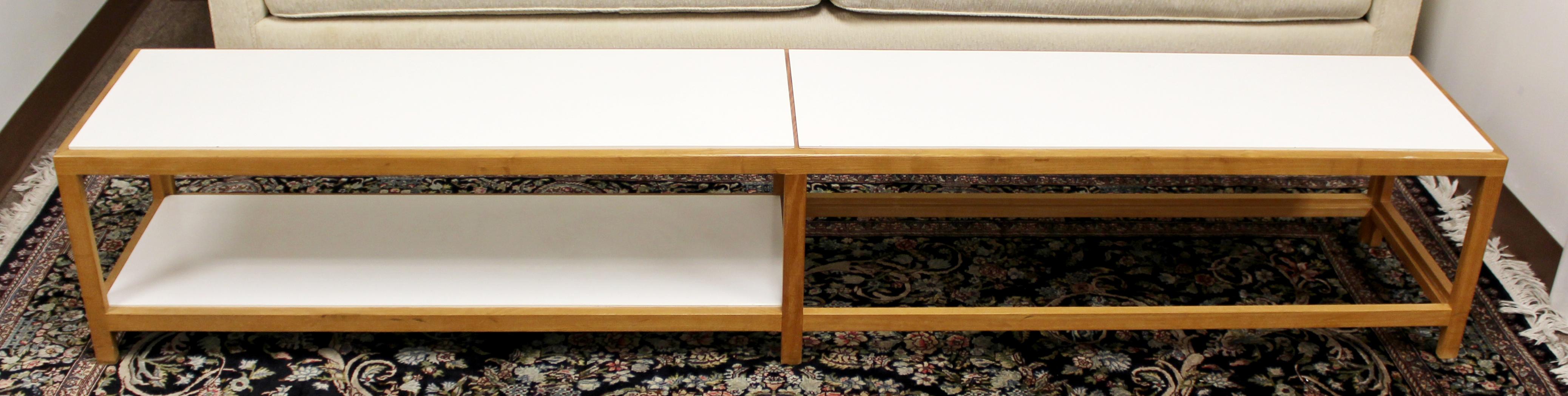 American Mid-Century Modern Wormley for Dunbar Rare Coffee Table Bench Model #5402, 1950s