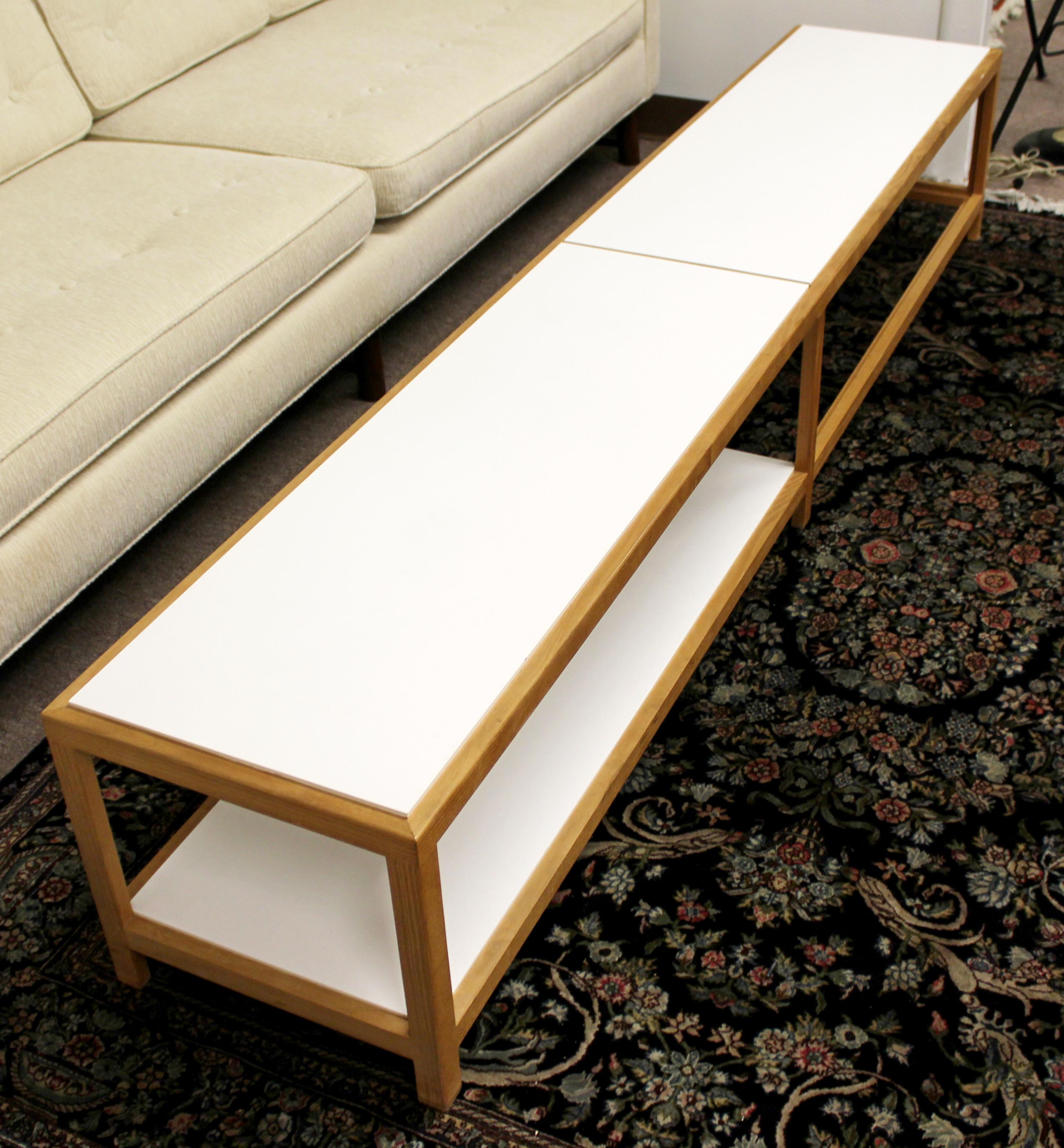 Mid-Century Modern Wormley for Dunbar Rare Coffee Table Bench Model #5402, 1950s In Good Condition In Keego Harbor, MI
