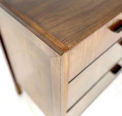 Mid Century Modern Wormy Chestnut 7 Drawers Compact Dresser Credenza MINT