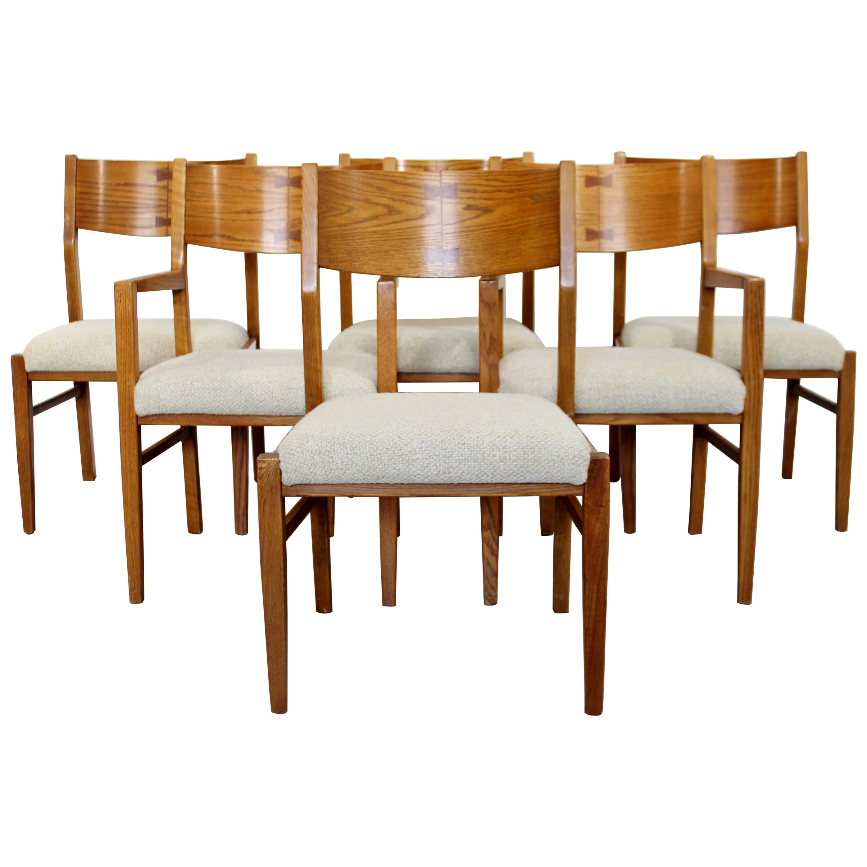 Mid-Century Modern Wright Conant Ball Set of 6 Dining Side and Armchairs, 1960s