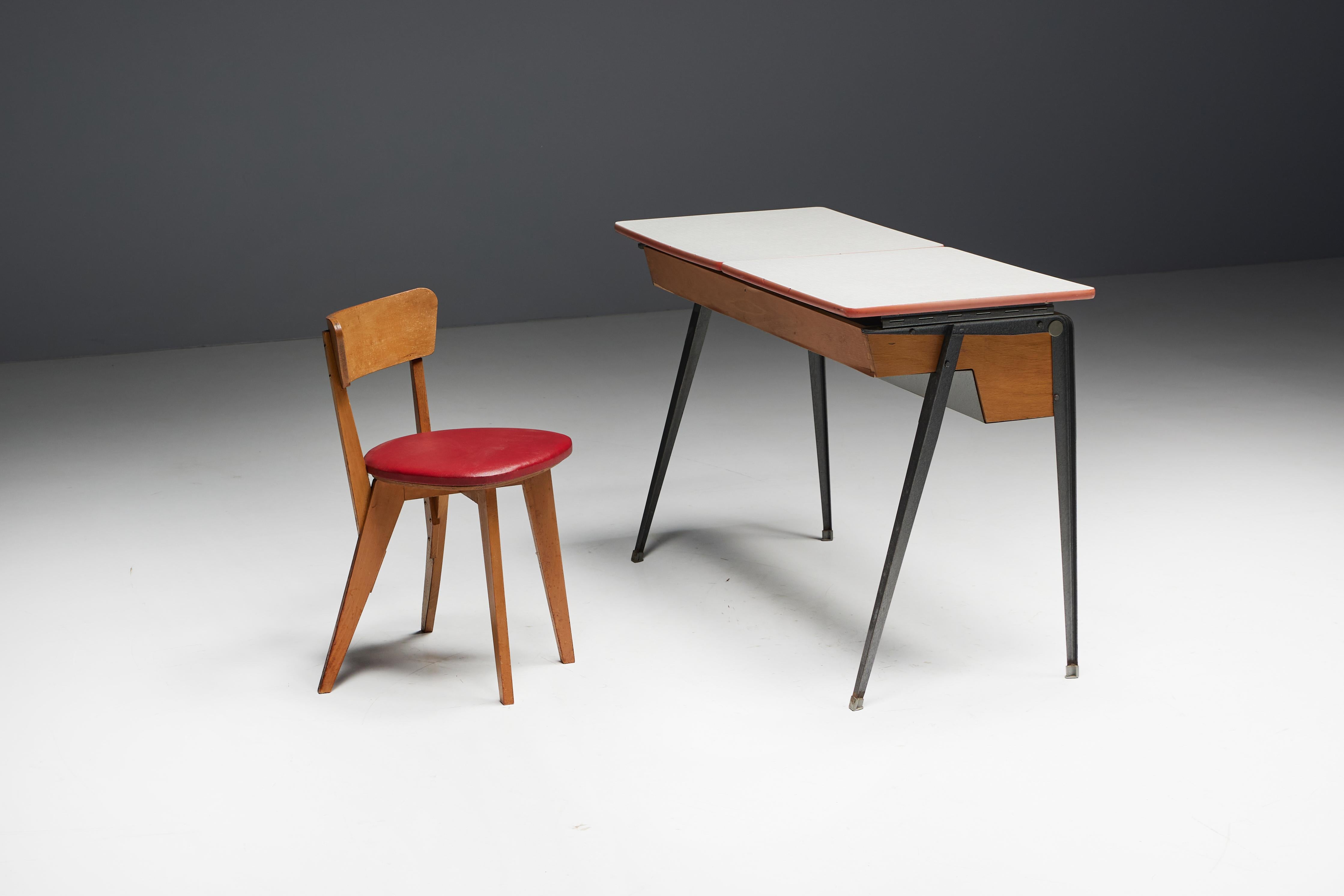 Mid-Century Modern Writing Desk, Netherlands, 1960s For Sale 5