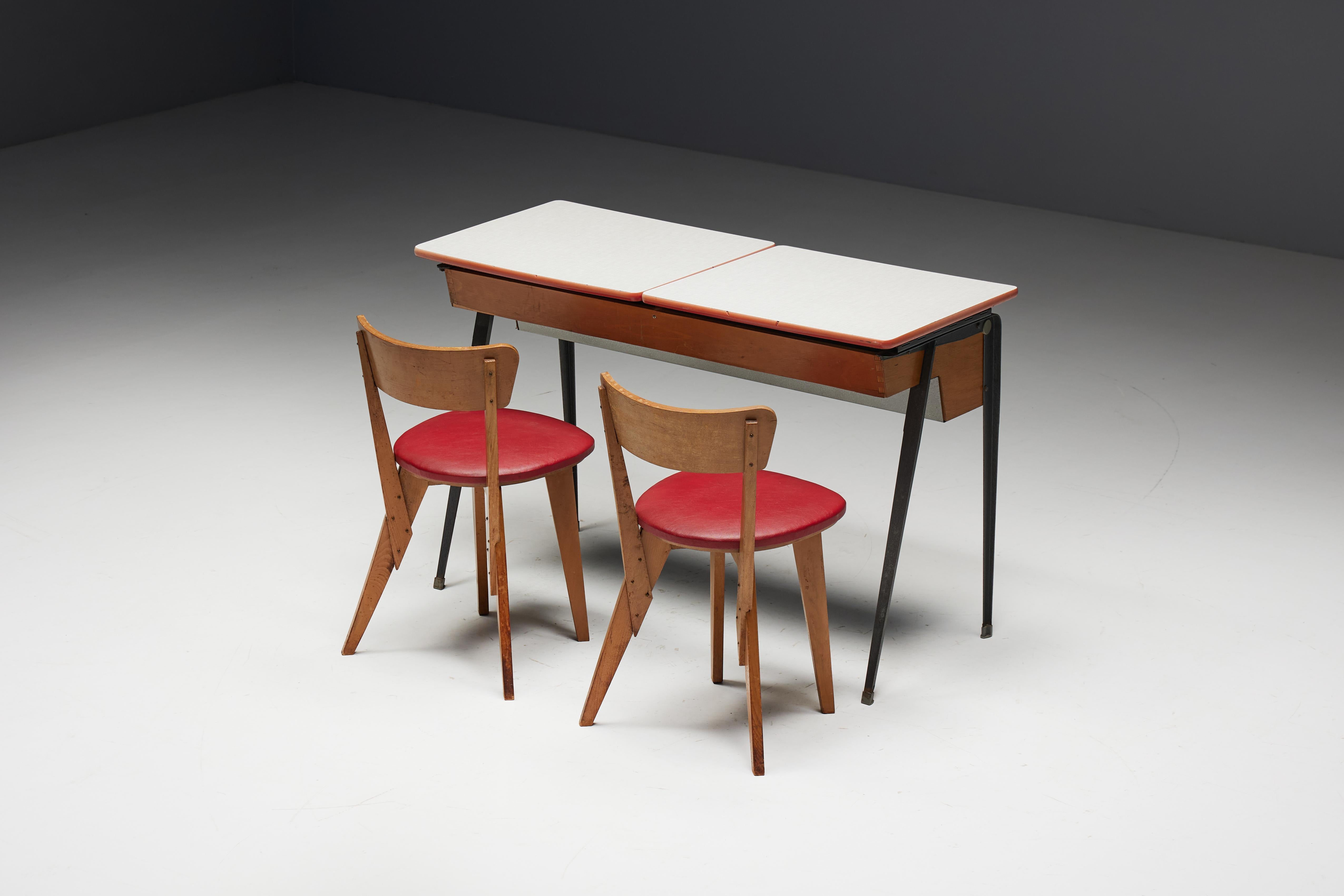 Mid-Century Modern Writing Desk, Netherlands, 1960s For Sale 9
