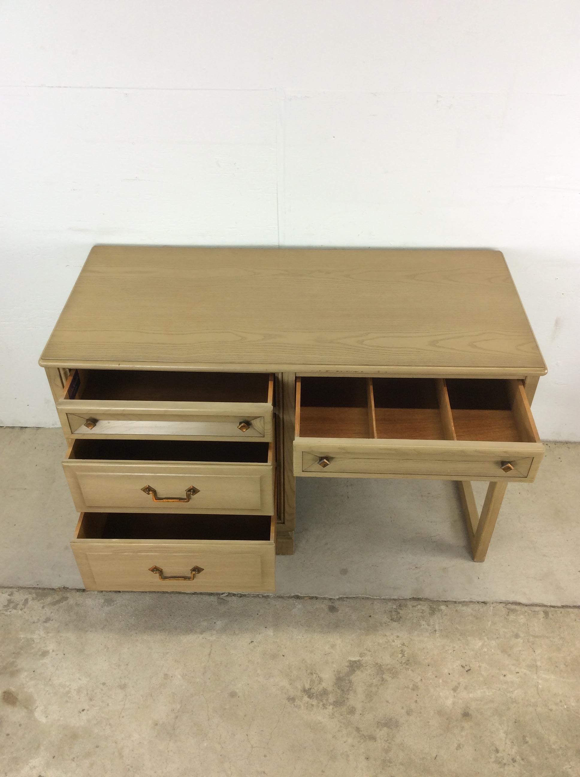Mid-Century Modern Mid Century Modern Writing Desk with 4 Drawers For Sale