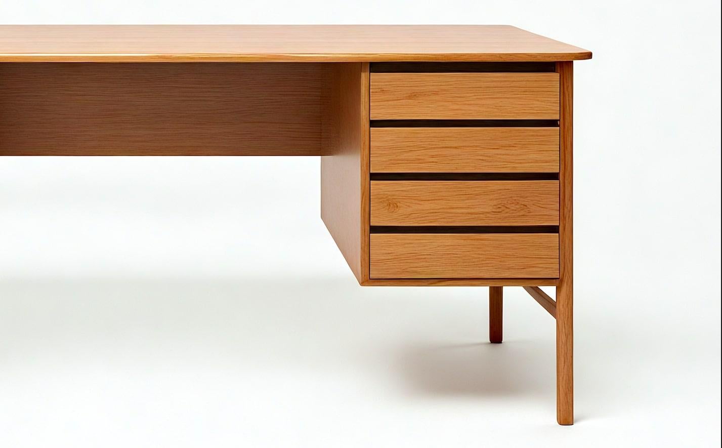 Scrivania moderna di metà secolo con cassetti minimalisti di Artisanal In condizioni Nuovo in vendita a New York, NY