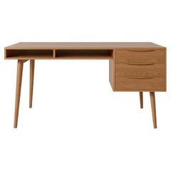 Bureau moderne du milieu du siècle avec rangement de rangement ouvert par Artisanal