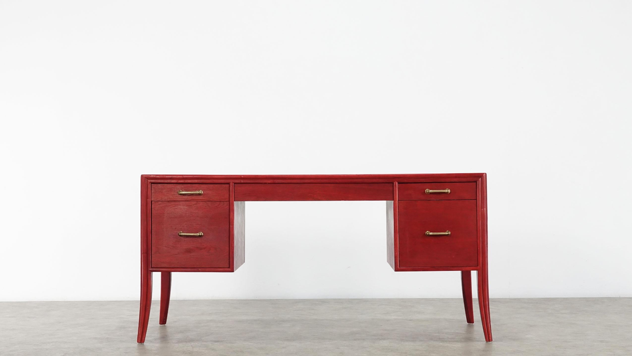 Mid-Century Modern Mid Century Modern Writing Table Desk McGuire Bamboo