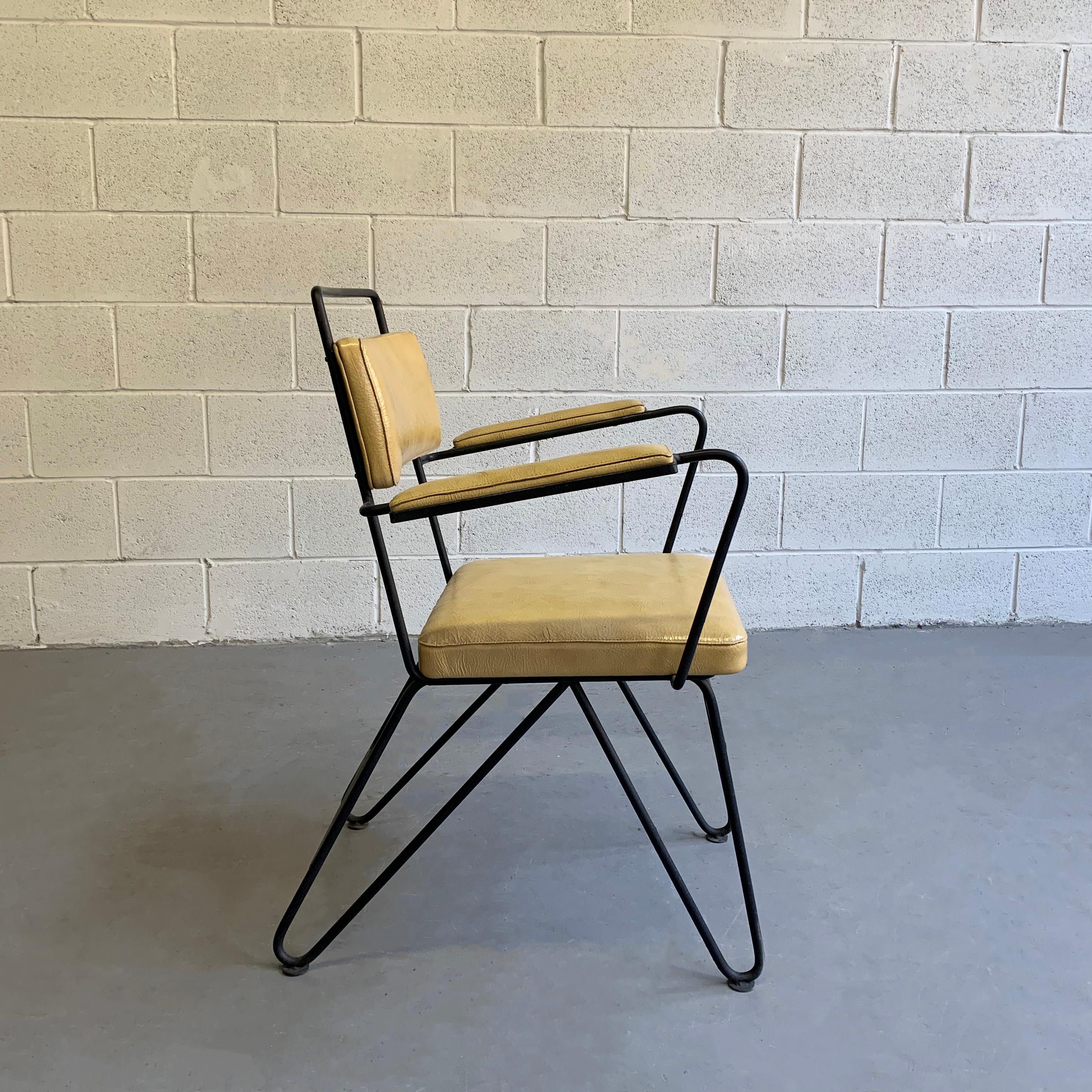 iron arm chair