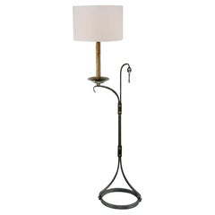 Lampadaire en fer forgé moderne du milieu du siècle par Jean-Pierre Ryckaert années 1950