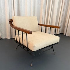 Sedia da salotto in ferro battuto del Mid Century Modern di Richard McCarthy