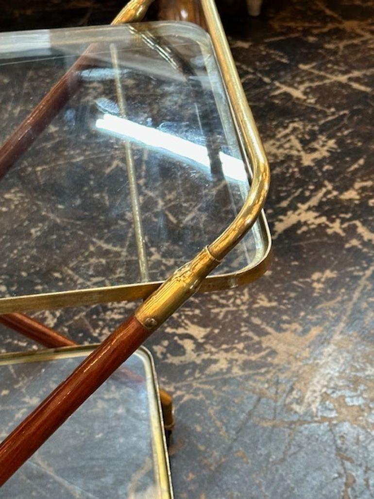 Mid-Century Modern X Form Bar Cart im Zustand „Gut“ im Angebot in Dallas, TX