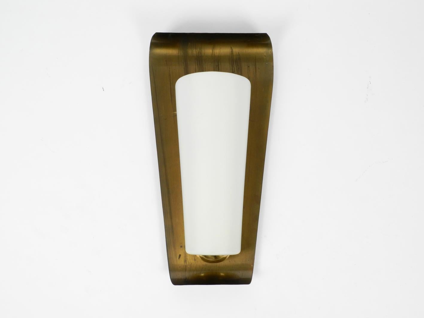 German Mid Century Modern XXL wall lamp made by Wilhelm Wagenfeld for Peill & Putzler