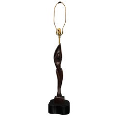 Mid-Century Modern Yasha Heifetz Undulating Dancer Table Lamp, 1950s