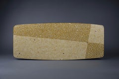 Mid-Century Modern Yellow and Sand Colored Mosaic Berthold Muller Coffee Table