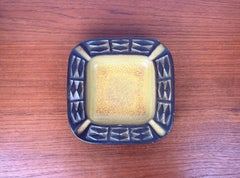 Mid-Century Modern Yellow Danish Studio Pottery Ashtray Bowl from Frank Keramik