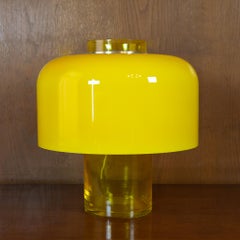 Mid-Century Modern Yellow Glass Table Lamp TL226 by Carlo Nason, Italy 1970s