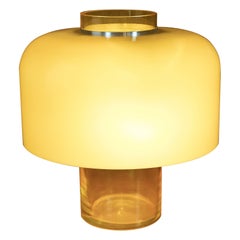 Mid-Century Modern Yellow Glass Table Lamp TL226 by Carlo Nason, Italy 1970s