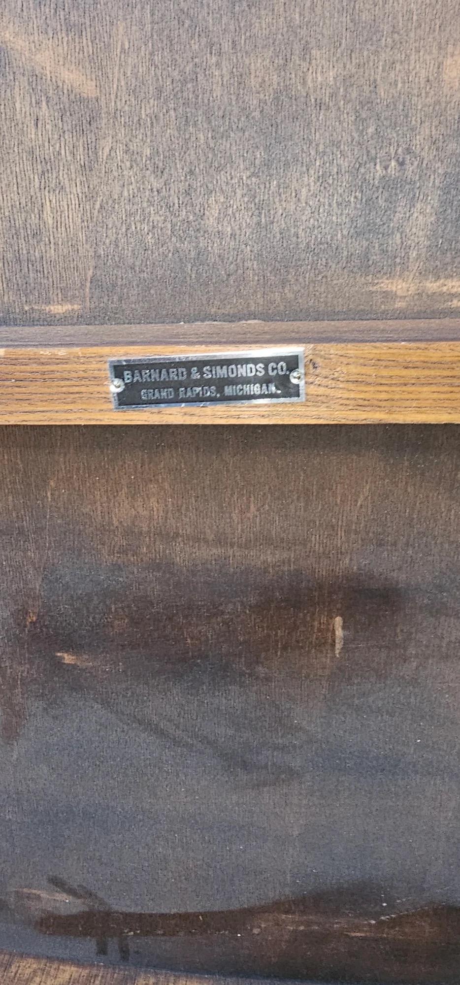 Mid Century Modern Yellow Leather Game Table By Barnard & Simonds Furniture Co. 1