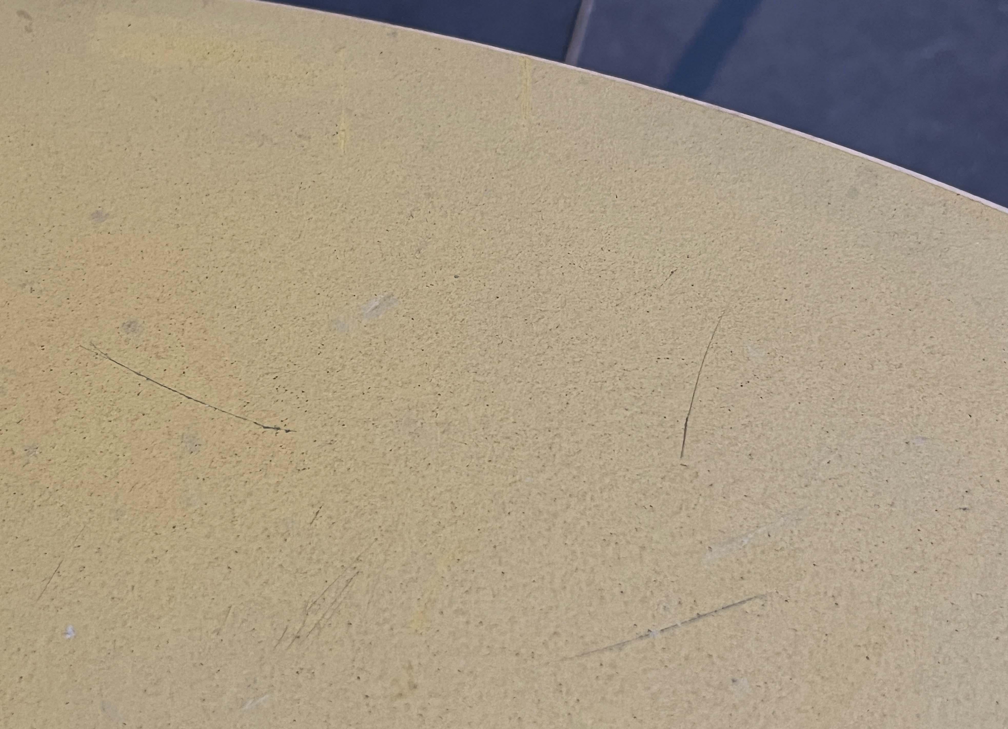 Mid-Century Modern Yellow Linoleum Coffee Couch Table Alva Aalto Artek Finland For Sale 10