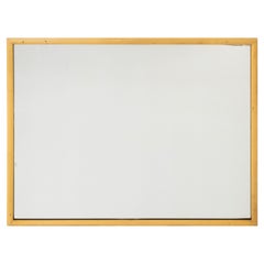 Mid-Century Modern Yellow Painted Wood Mirror