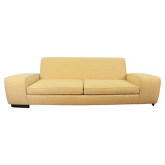 Mid-Century Modern Yellow Sofa