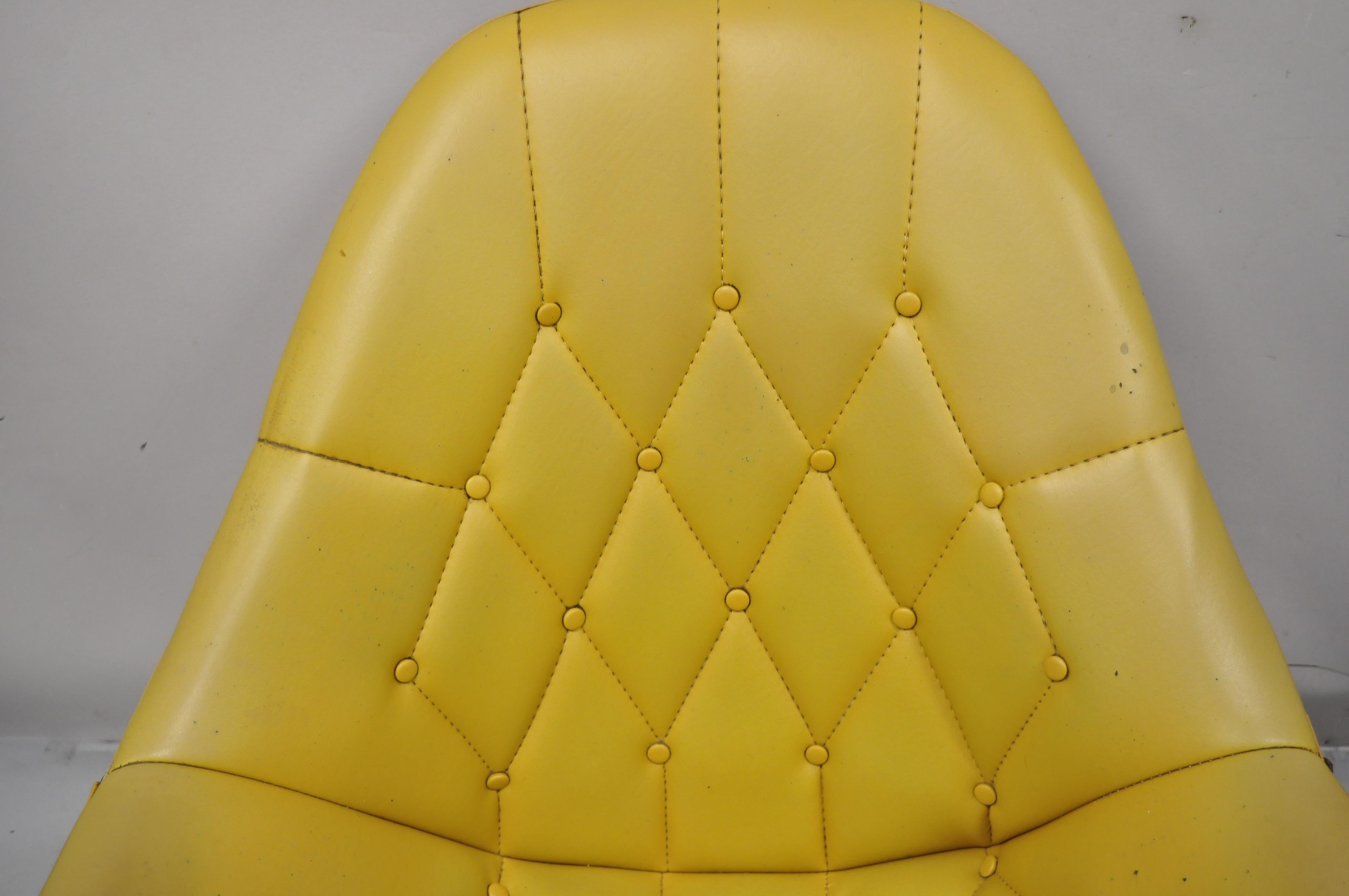 antique yellow chair