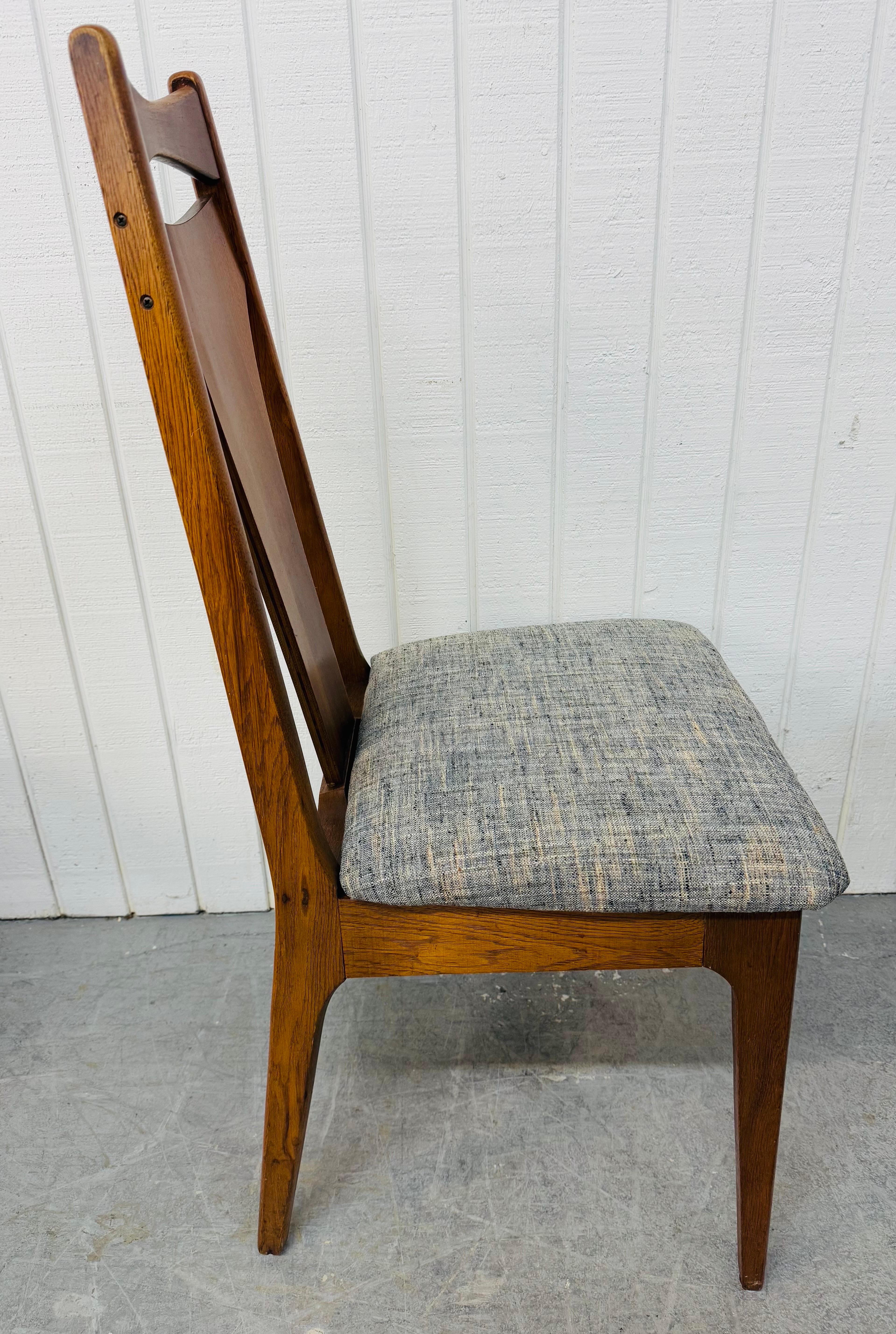 Mid-Century Modern Young Manufacturing Walnut Dining Chairs - Set of 6 2