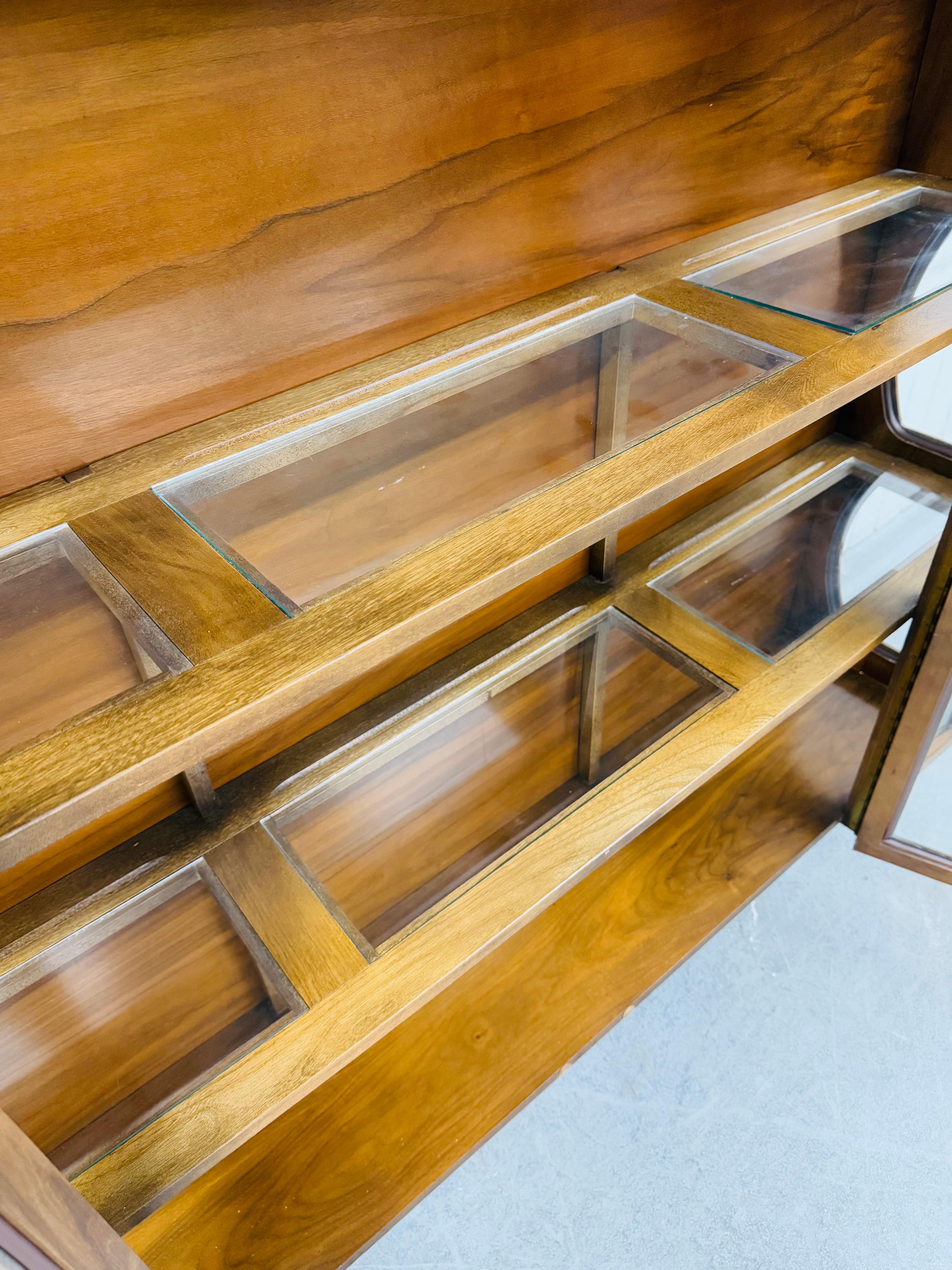 20th Century Mid-Century Modern Young Manufacturing Walnut Display Case