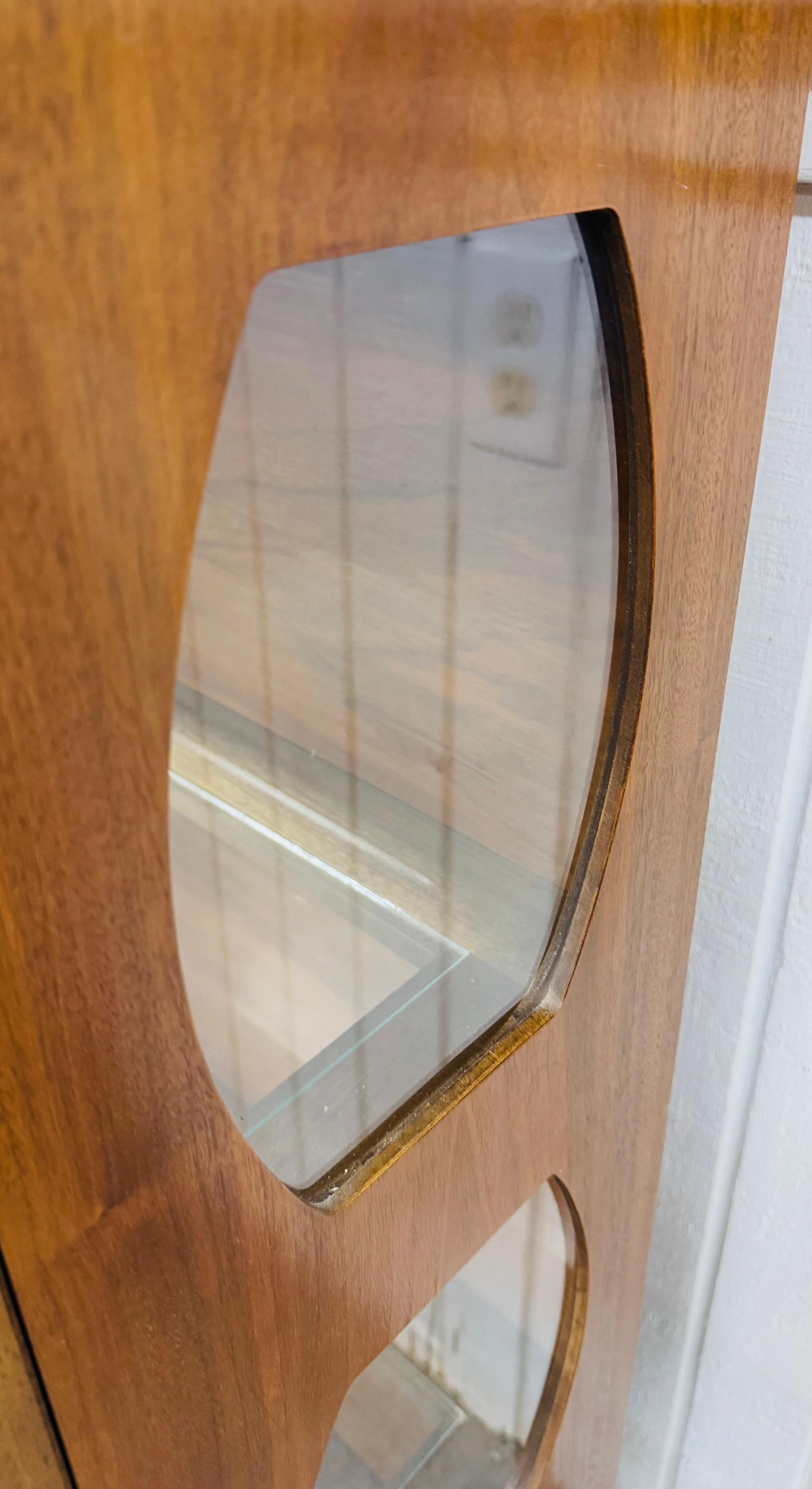 Mid-Century Modern Young Manufacturing Walnut Display Case 2