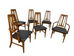 Mid-Century Modern Young MFG CO. Walnut Dining Chairs - Set of 6 - Restored!