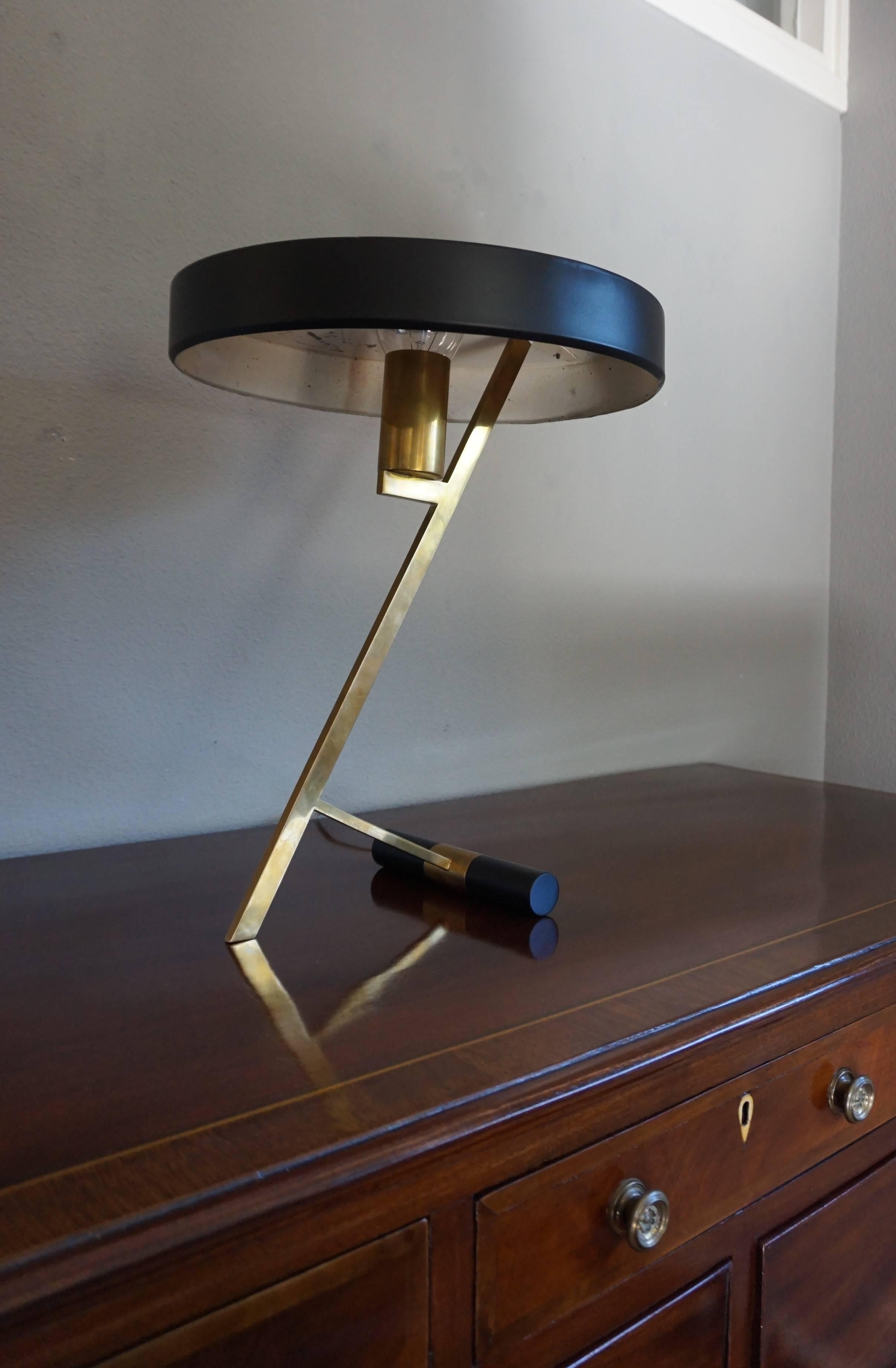 Mid-Century Modern Z Shape Table or Desk Lamp by Louis Kalff for Philips, 1953 5