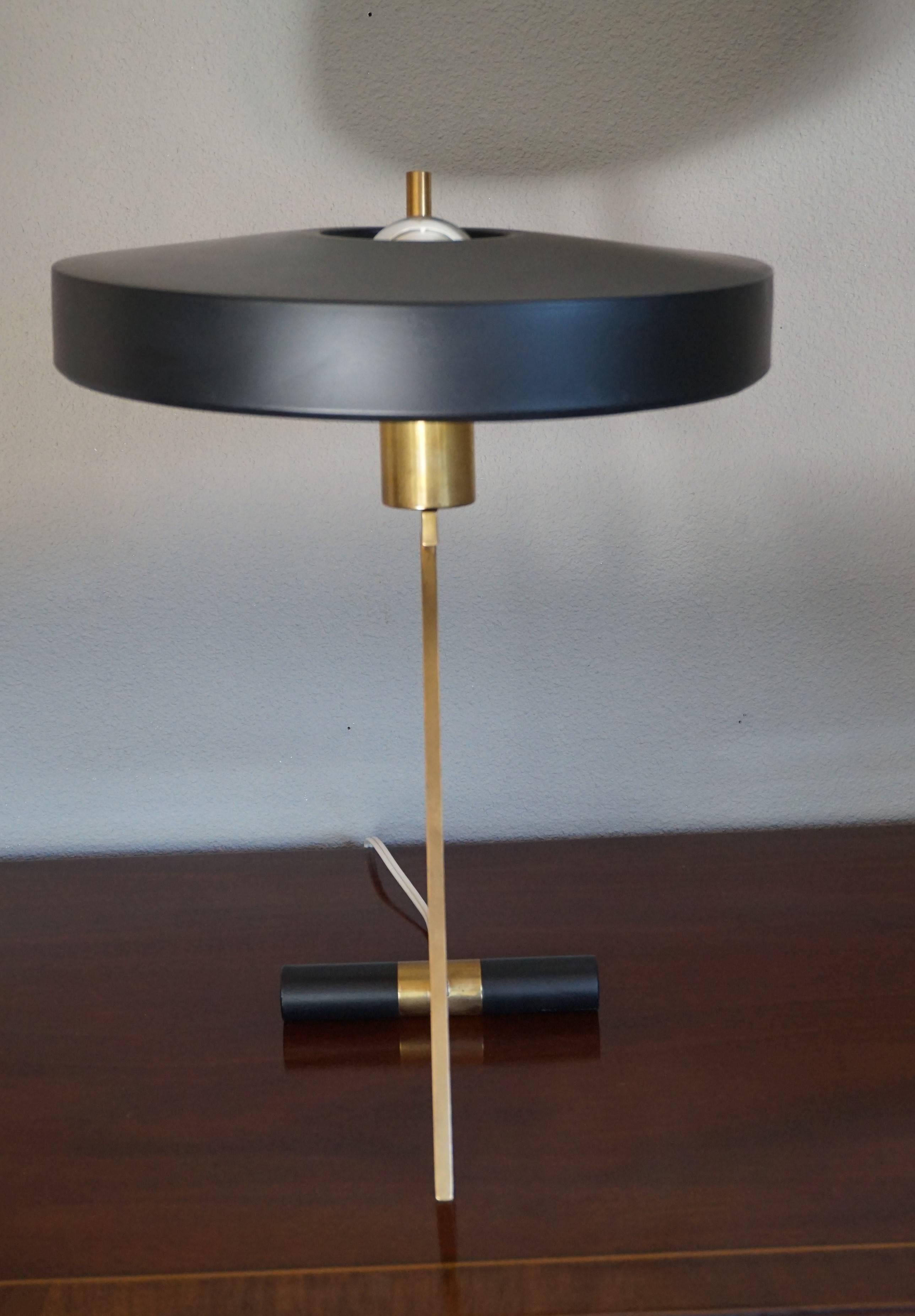 Mid-Century Modern Z Shape Table or Desk Lamp by Louis Kalff for Philips, 1953 In Good Condition In Lisse, NL