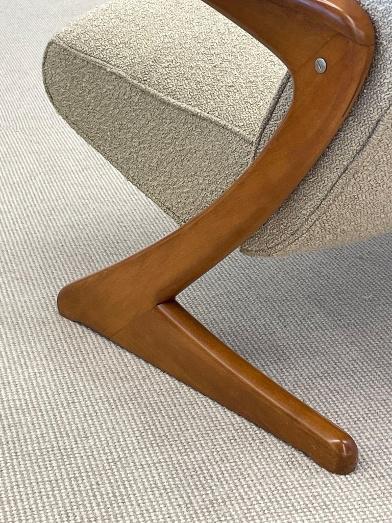 MidCentury Modern Z Sofa / Settee by Bengt Ruda, Boucle, Swedish, 1960