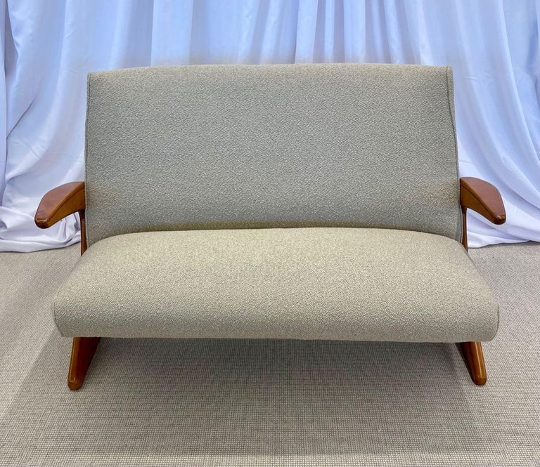 MidCentury Modern Z Sofa / Settee by Bengt Ruda, Boucle, Swedish, 1960