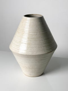 Mid Century Modern Zanesville Architectural Pottery Diamond Planter Vase 1970s