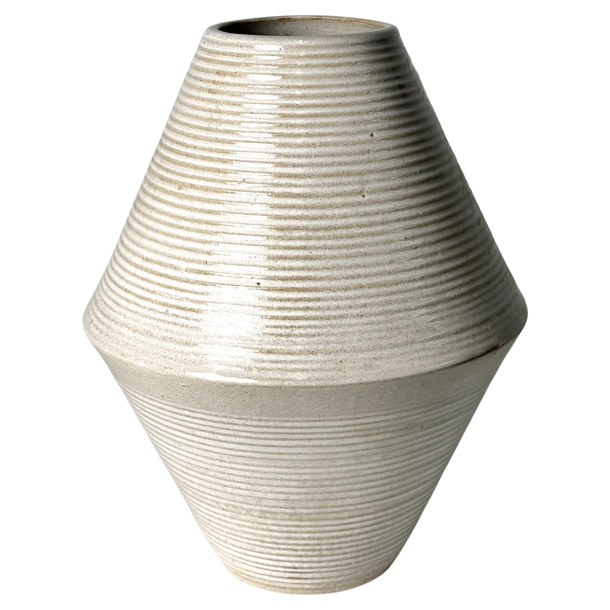 Jarrón Jardinera Diamante 1970s de Zanesville Architectural Pottery Mid Century Modern