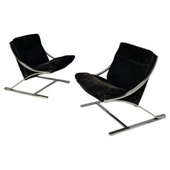 Mid-century modern Zeta armchairs by Tuttle for Strassle International, 1970s