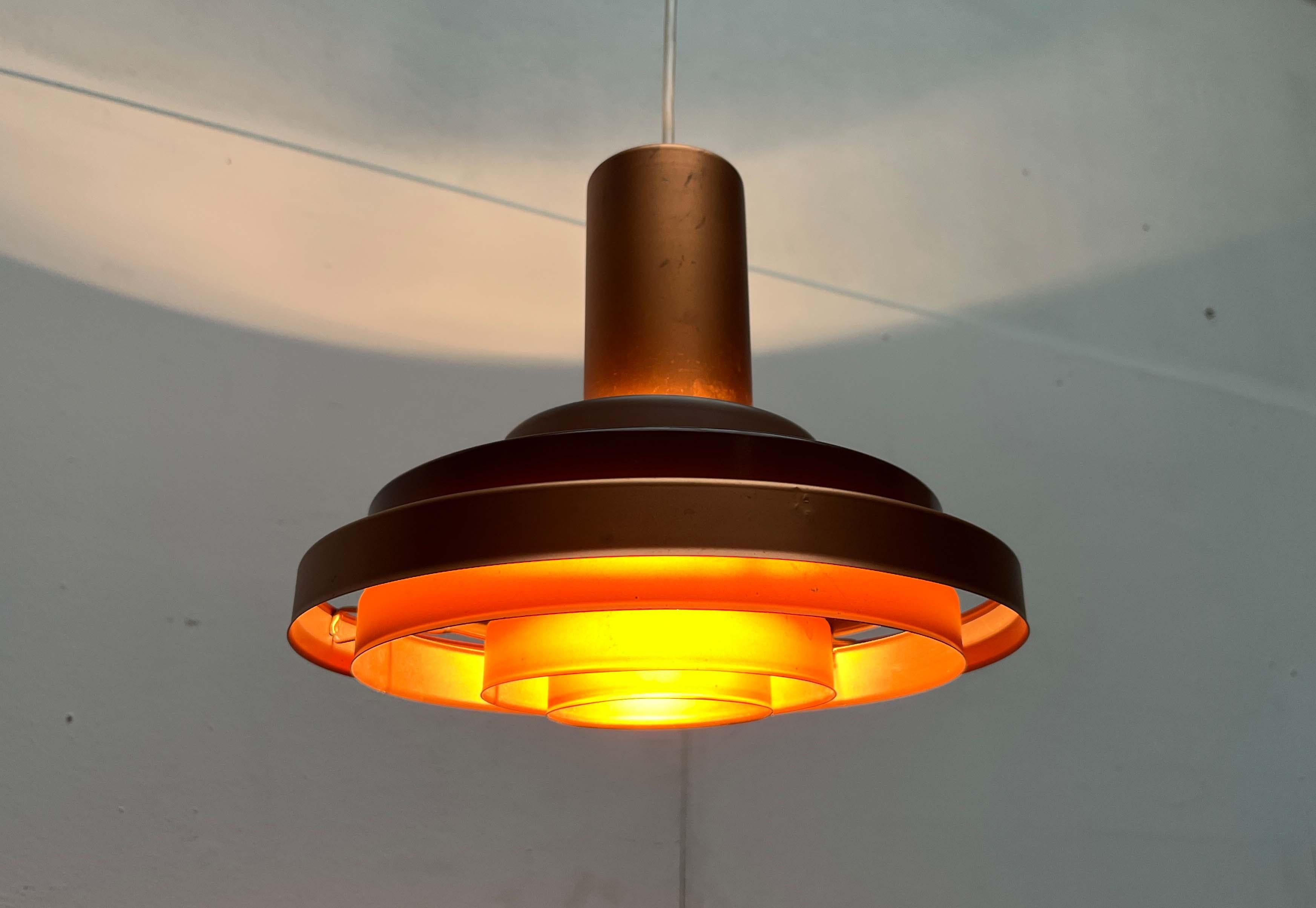 Lámpara colgante Zop, moderna de mediados de siglo Heikki Turunen Stockmann Orno, Finlandia siglo XX en venta
