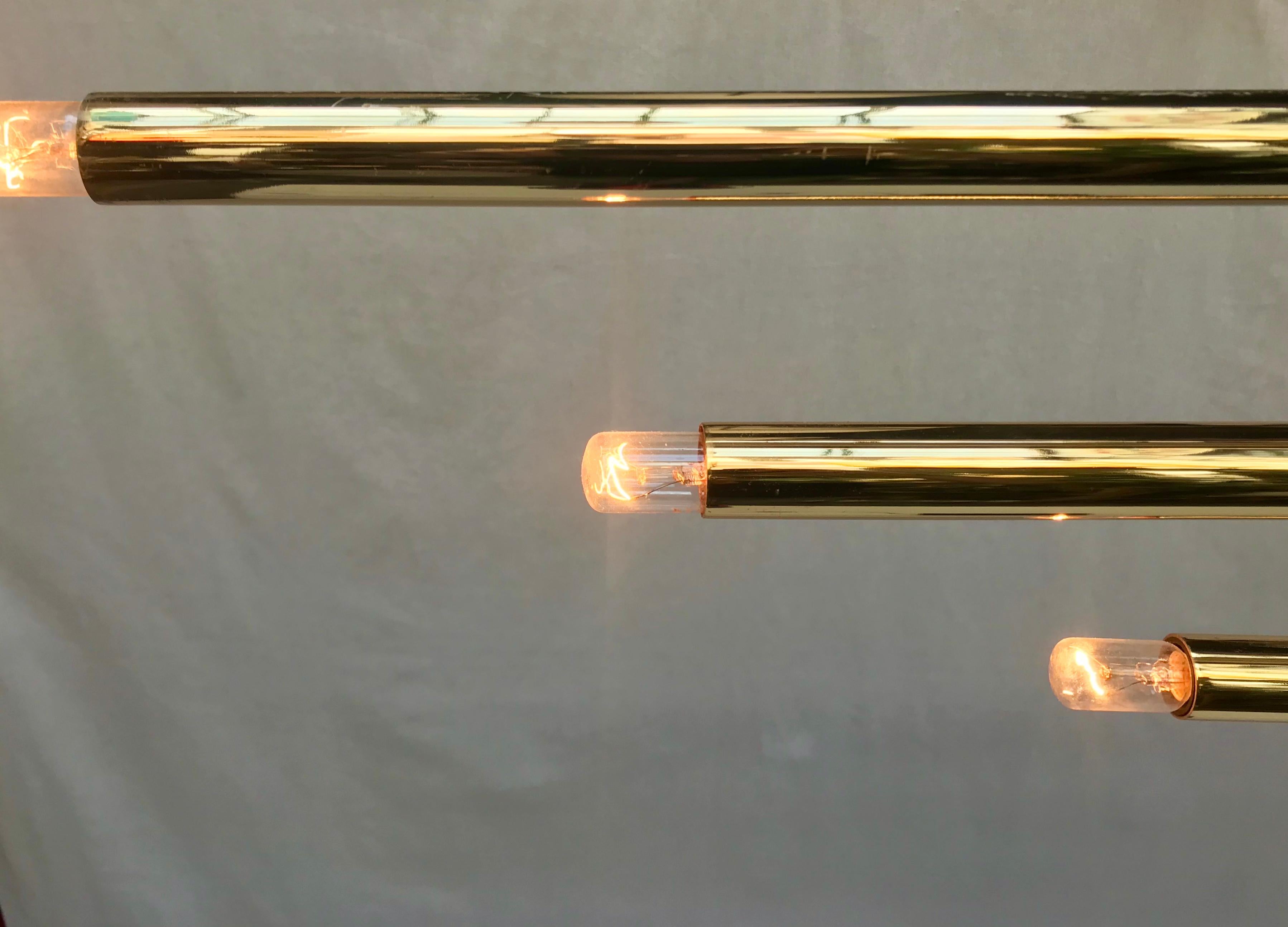 Mid-Century Modern Brass Floor Lamp, Italy, Goffredo Reggiani, 1974 For Sale 4