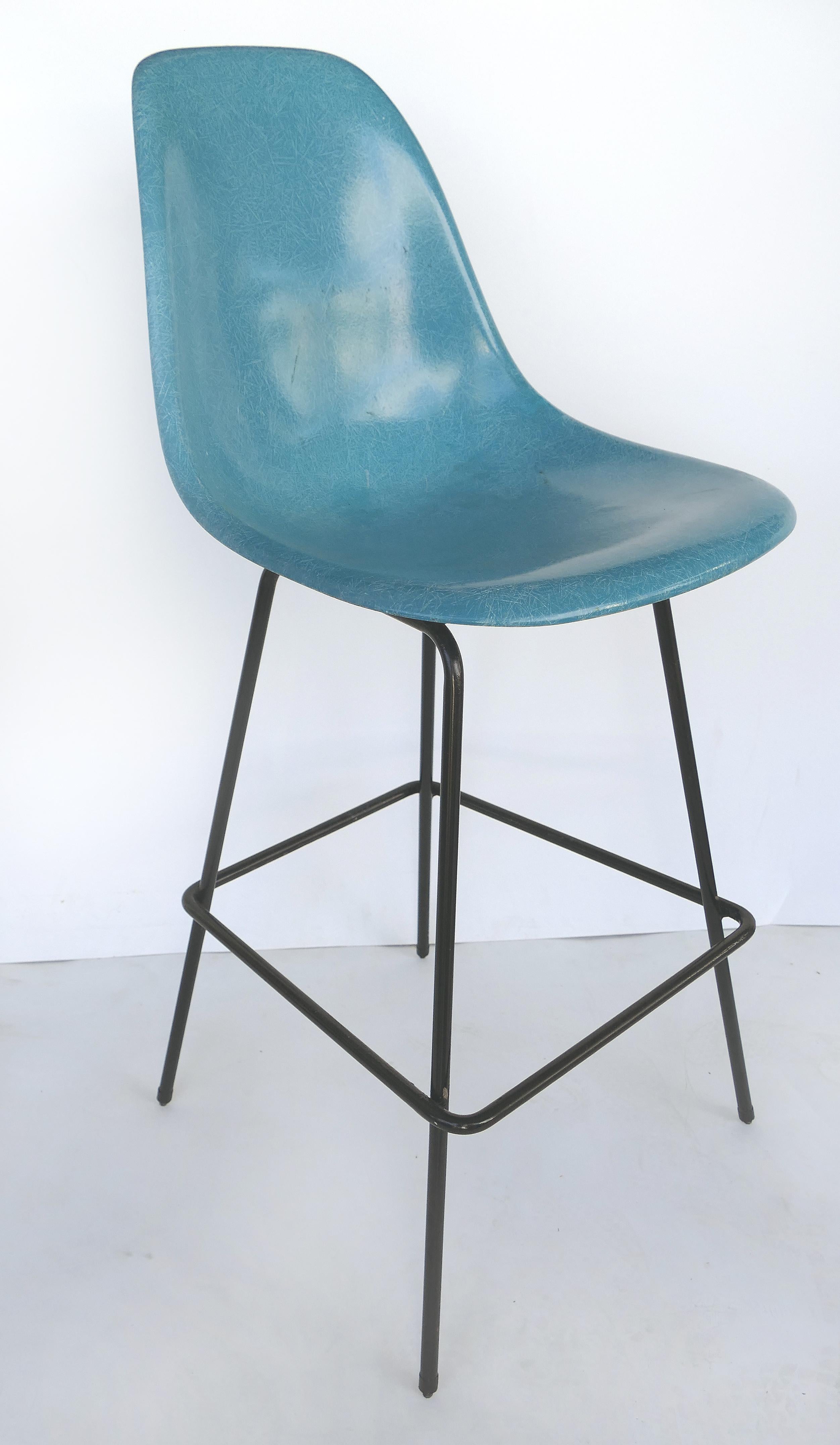 American Midcentury Modernica Bar Stools Attributed to Eames