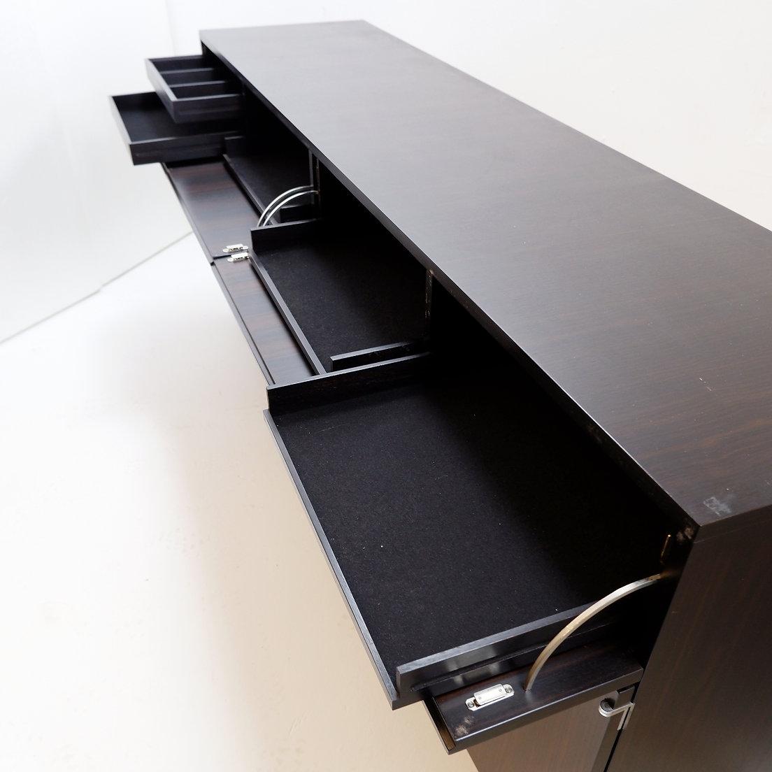 Mid-century modernist 4-door sideboard by De Coene - 1960s For Sale 7