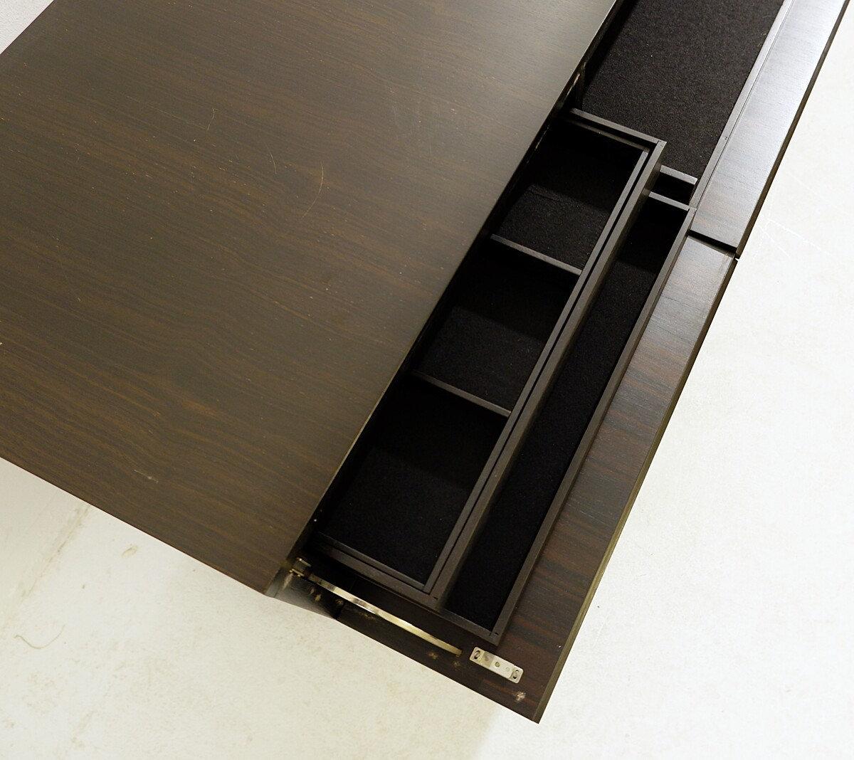 Wenge Mid-century modernist 4-door sideboard by De Coene - 1960s For Sale