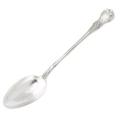 Vintage Mid-Century Modernist .925 Sterling Silver Serving Spoon Signed G. Amara 