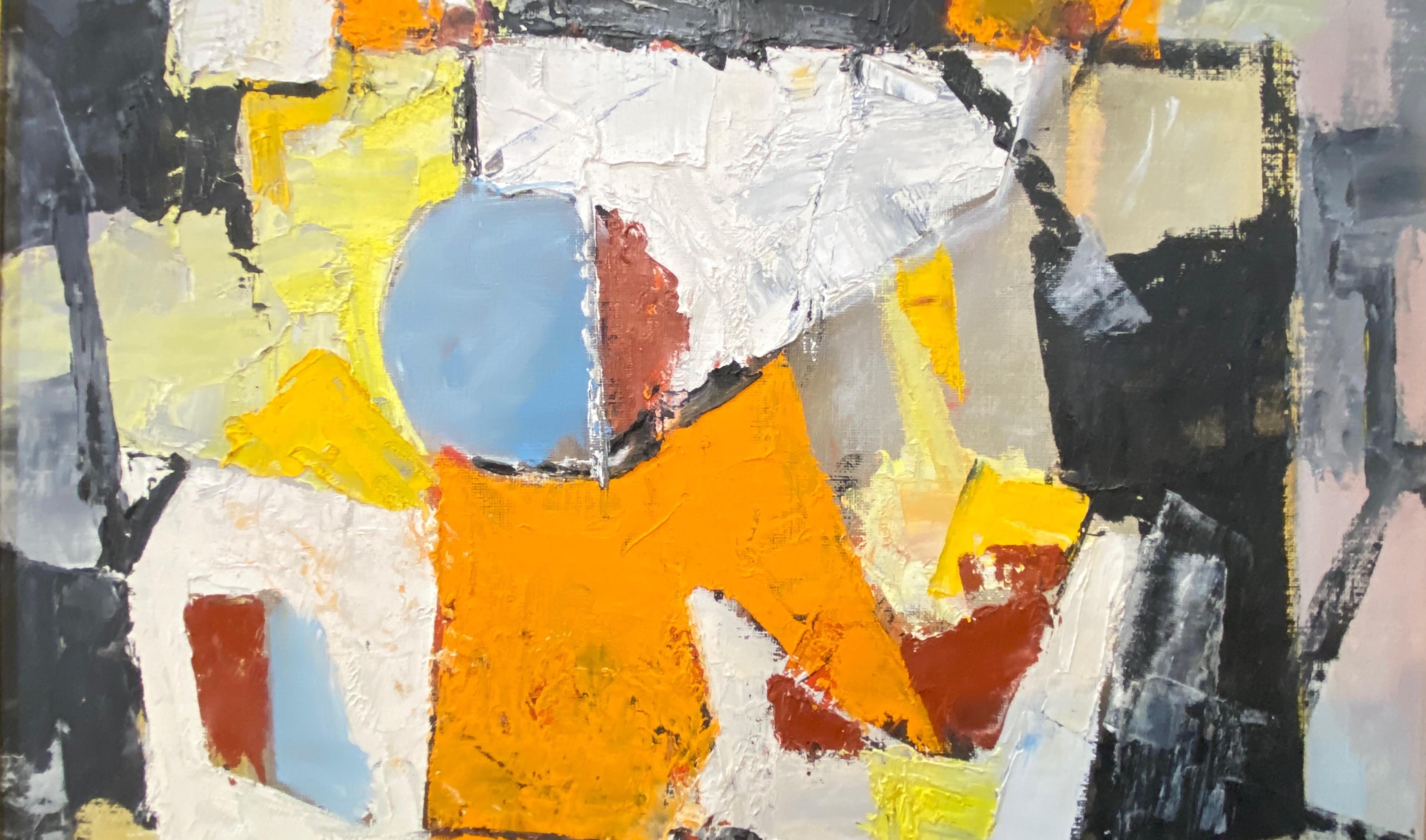 Mid-Century Modernist Abstract Painting by Charles Ragland Bunnell 1959 In Good Condition For Sale In San Francisco, CA
