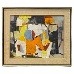 Mid-Century Modernist Abstract Painting by Thomas Ragland Bunnell 1959