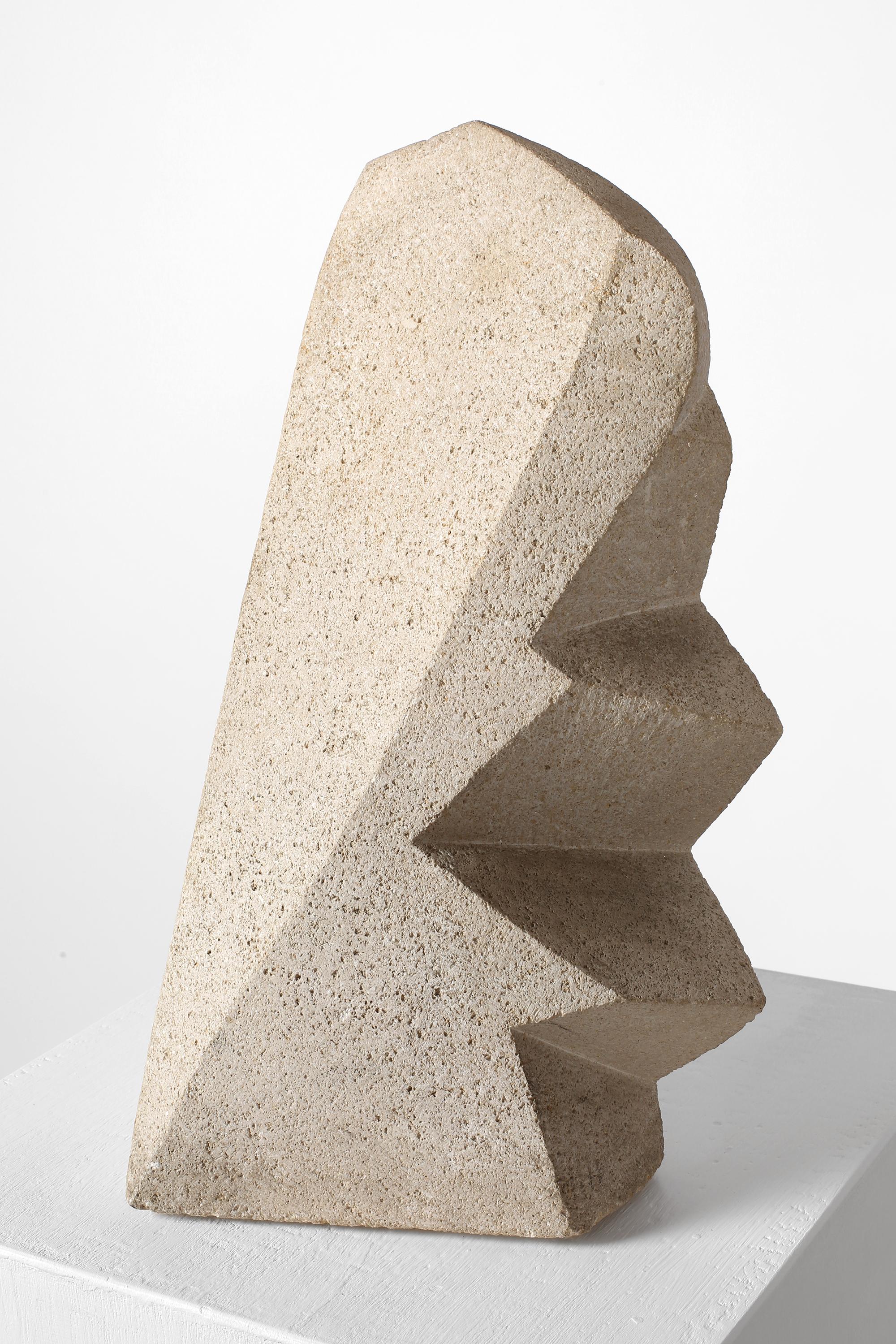 20th Century Mid Century Modernist Abstract Stone Sculpture Signed A. Tihen For Sale
