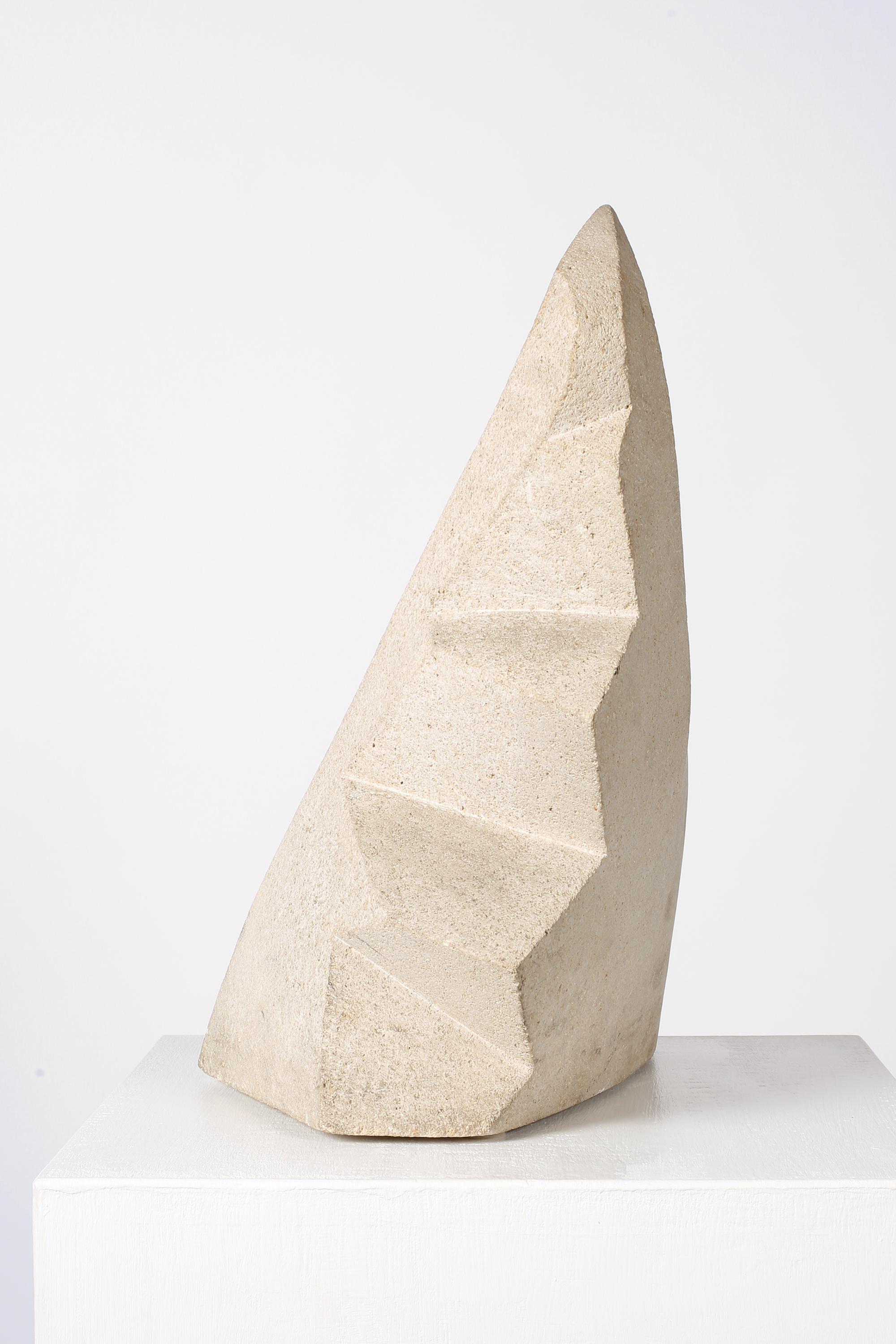 Mid Century Modernist Abstract Stone Sculpture Signed A. Tihen For Sale 4