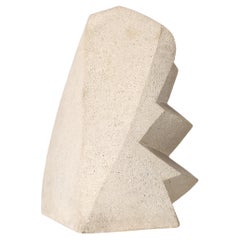 Mid Century Modernist Abstract Stone Sculpture Signed A. Tihen