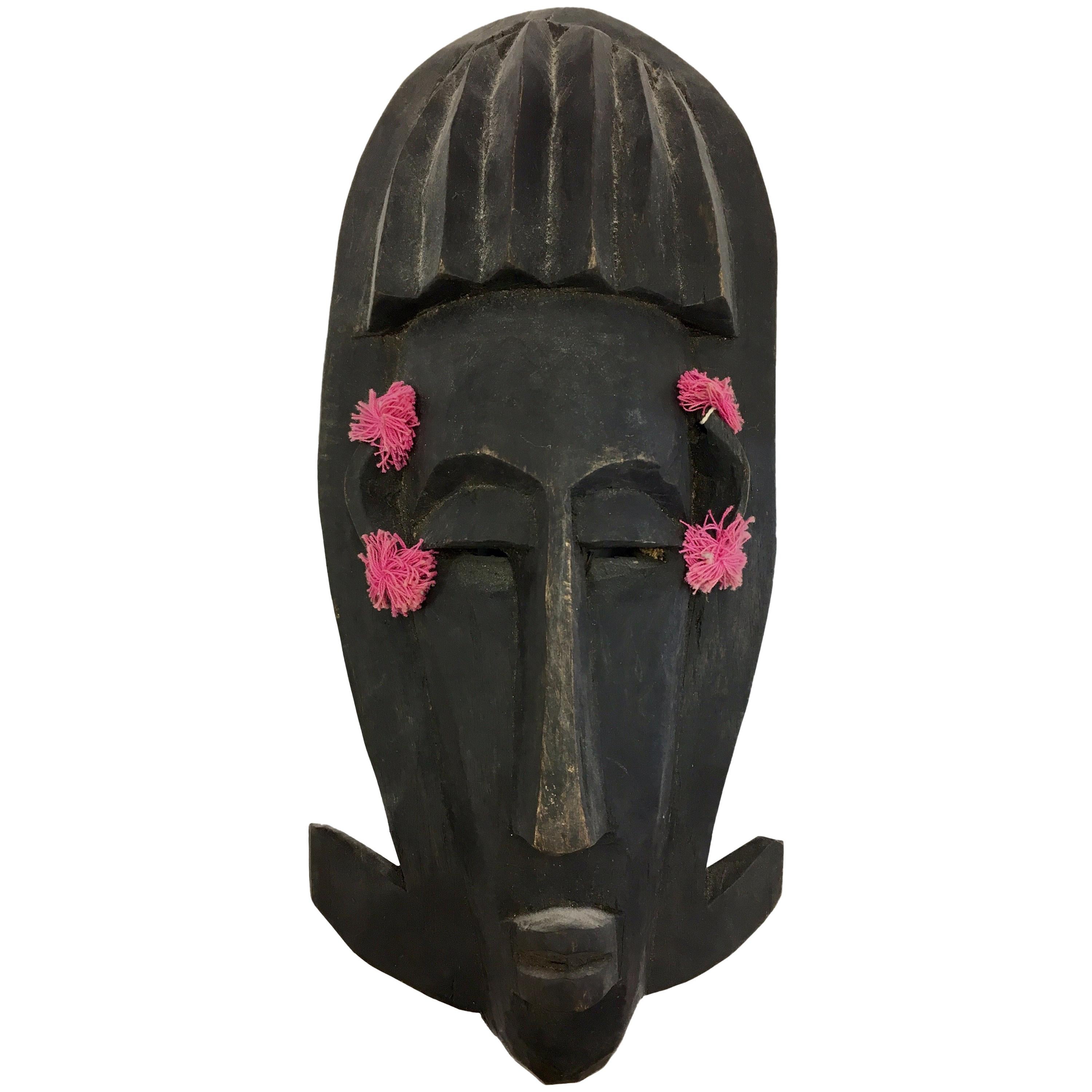 Large Decorative Mexican Mayan Deco Tin Mask at 1stDibs