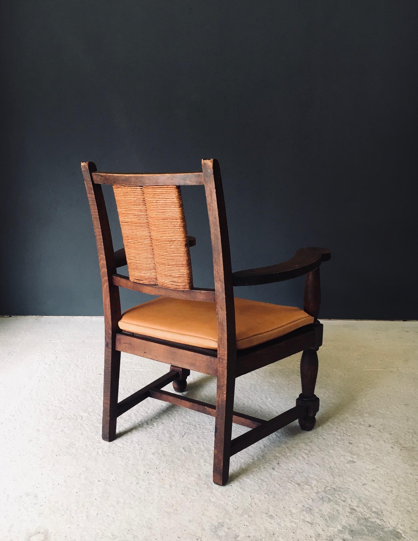 Sillón modernista de mediados de siglo de Francis Jourdain, Francia Años 40 en venta 4