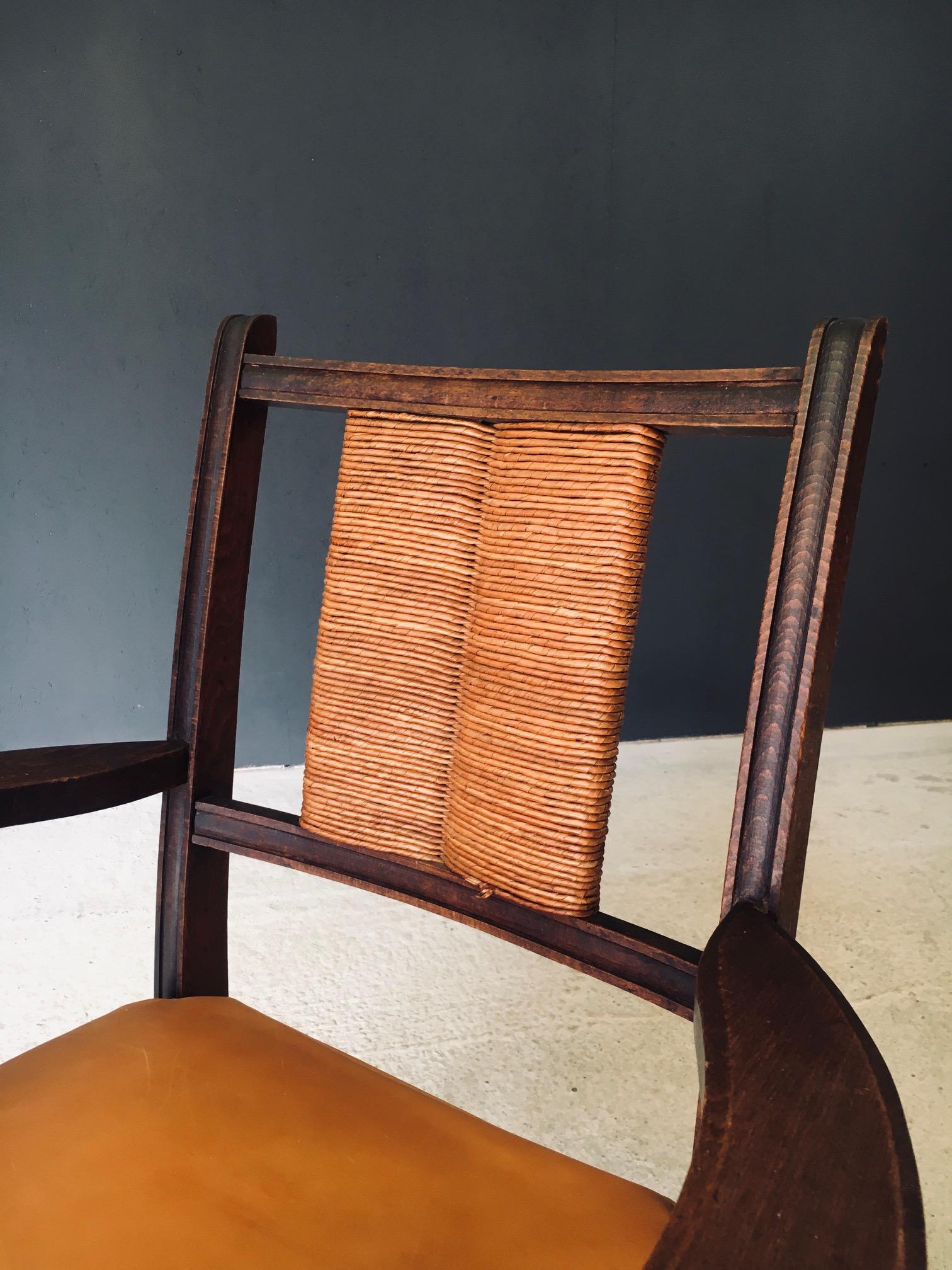 Sillón modernista de mediados de siglo de Francis Jourdain, Francia Años 40 en venta 5